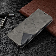 Coque Portefeuille Livre Cuir Etui Clapet T07 pour Xiaomi Redmi 9AT Gris