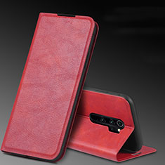 Coque Portefeuille Livre Cuir Etui Clapet T07 pour Xiaomi Redmi Note 8 Pro Rouge