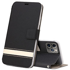 Coque Portefeuille Livre Cuir Etui Clapet T08 pour Apple iPhone 11 Pro Max Noir