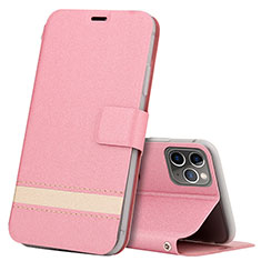 Coque Portefeuille Livre Cuir Etui Clapet T08 pour Apple iPhone 11 Pro Rose