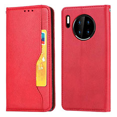 Coque Portefeuille Livre Cuir Etui Clapet T08 pour Huawei Mate 30E Pro 5G Rouge