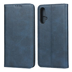 Coque Portefeuille Livre Cuir Etui Clapet T08 pour Huawei Nova 5 Bleu