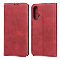 Coque Portefeuille Livre Cuir Etui Clapet T08 pour Huawei Nova 5 Pro Rouge