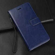 Coque Portefeuille Livre Cuir Etui Clapet T08 pour Huawei P20 Lite (2019) Bleu