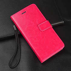 Coque Portefeuille Livre Cuir Etui Clapet T08 pour Huawei P20 Lite (2019) Rose Rouge