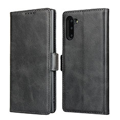 Coque Portefeuille Livre Cuir Etui Clapet T08 pour Samsung Galaxy Note 10 5G Noir