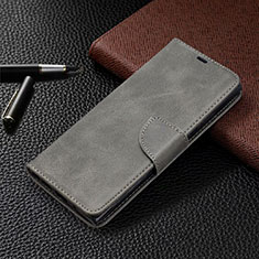 Coque Portefeuille Livre Cuir Etui Clapet T08 pour Samsung Galaxy Note 20 Ultra 5G Gris