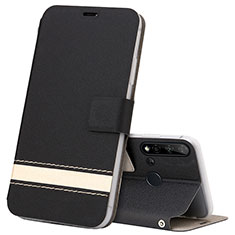Coque Portefeuille Livre Cuir Etui Clapet T09 pour Huawei Nova 5i Noir