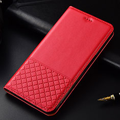 Coque Portefeuille Livre Cuir Etui Clapet T09 pour Huawei P30 Rouge