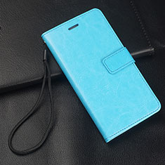 Coque Portefeuille Livre Cuir Etui Clapet T09 pour Samsung Galaxy S10e Bleu Ciel