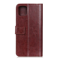 Coque Portefeuille Livre Cuir Etui Clapet T09 pour Xiaomi Mi 11 Lite 4G Marron