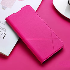 Coque Portefeuille Livre Cuir Etui Clapet T09 pour Xiaomi Mi A3 Rose Rouge