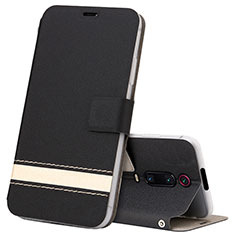 Coque Portefeuille Livre Cuir Etui Clapet T09 pour Xiaomi Redmi K20 Pro Noir
