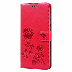 Coque Portefeuille Livre Cuir Etui Clapet T09 pour Xiaomi Redmi Note 9 Rouge