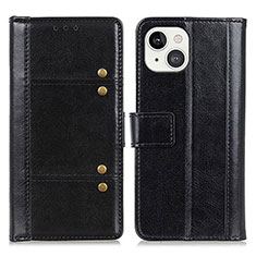 Coque Portefeuille Livre Cuir Etui Clapet T10 pour Apple iPhone 13 Mini Noir