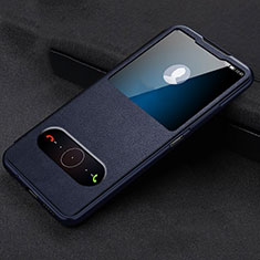 Coque Portefeuille Livre Cuir Etui Clapet T10 pour Huawei Honor 20 Pro Bleu