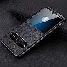 Coque Portefeuille Livre Cuir Etui Clapet T10 pour Huawei Honor 20E Noir