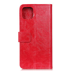 Coque Portefeuille Livre Cuir Etui Clapet T10 pour Xiaomi Mi 11 5G Rouge