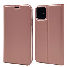 Coque Portefeuille Livre Cuir Etui Clapet T11 pour Apple iPhone 11 Or Rose