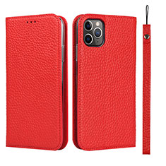 Coque Portefeuille Livre Cuir Etui Clapet T11 pour Apple iPhone 11 Pro Rouge