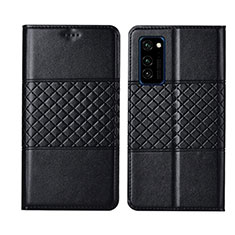 Coque Portefeuille Livre Cuir Etui Clapet T11 pour Huawei Honor V30 5G Noir