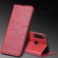 Coque Portefeuille Livre Cuir Etui Clapet T11 pour Huawei P Smart+ Plus (2019) Rouge