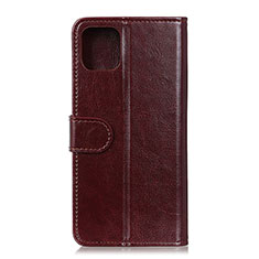 Coque Portefeuille Livre Cuir Etui Clapet T11 pour Xiaomi Mi 11 Lite 4G Marron