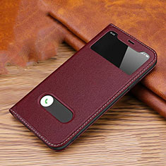 Coque Portefeuille Livre Cuir Etui Clapet T12 pour Apple iPhone 11 Rouge