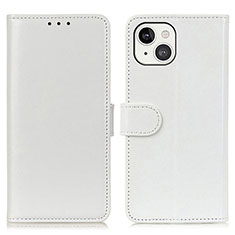 Coque Portefeuille Livre Cuir Etui Clapet T12 pour Apple iPhone 14 Plus Blanc