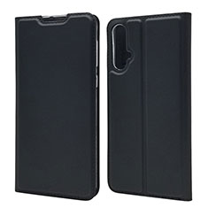 Coque Portefeuille Livre Cuir Etui Clapet T12 pour Huawei Nova 5 Noir