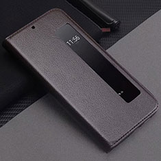 Coque Portefeuille Livre Cuir Etui Clapet T12 pour Huawei P20 Pro Marron