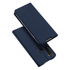 Coque Portefeuille Livre Cuir Etui Clapet T12 pour Xiaomi Redmi Note 8 (2021) Bleu