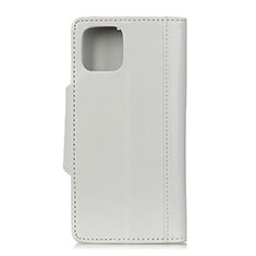 Coque Portefeuille Livre Cuir Etui Clapet T14 pour Xiaomi Mi 11 5G Blanc