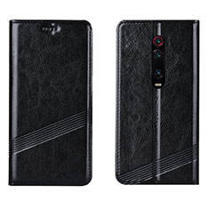 Coque Portefeuille Livre Cuir Etui Clapet T14 pour Xiaomi Redmi K20 Pro Noir