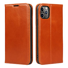 Coque Portefeuille Livre Cuir Etui Clapet T15 pour Apple iPhone 11 Pro Max Orange
