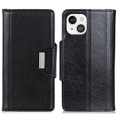 Coque Portefeuille Livre Cuir Etui Clapet T15 pour Apple iPhone 14 Noir