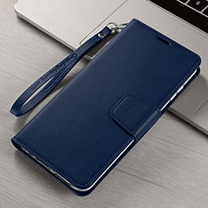 Coque Portefeuille Livre Cuir Etui Clapet T15 pour Xiaomi Mi Note 10 Bleu