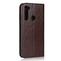 Coque Portefeuille Livre Cuir Etui Clapet T15 pour Xiaomi Redmi Note 8 (2021) Marron
