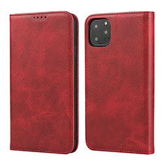 Coque Portefeuille Livre Cuir Etui Clapet T16 pour Apple iPhone 11 Pro Max Rouge