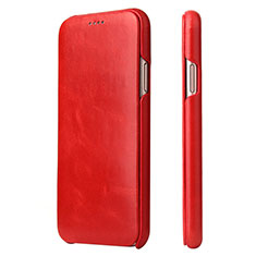 Coque Portefeuille Livre Cuir Etui Clapet T16 pour Apple iPhone 11 Rouge