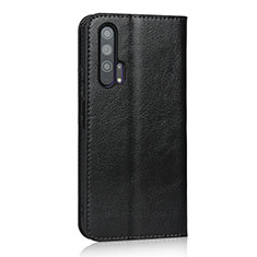 Coque Portefeuille Livre Cuir Etui Clapet T16 pour Huawei Honor 20 Pro Noir