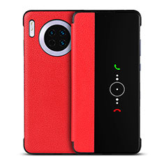 Coque Portefeuille Livre Cuir Etui Clapet T16 pour Huawei Mate 30 Pro Rouge