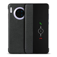 Coque Portefeuille Livre Cuir Etui Clapet T16 pour Huawei Mate 30E Pro 5G Noir