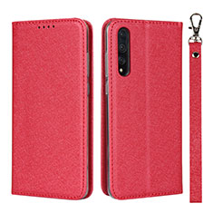 Coque Portefeuille Livre Cuir Etui Clapet T16 pour Huawei P20 Pro Rouge
