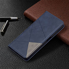 Coque Portefeuille Livre Cuir Etui Clapet T17 pour Xiaomi Poco M3 Bleu