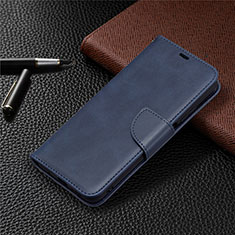 Coque Portefeuille Livre Cuir Etui Clapet T18 pour Xiaomi Poco M3 Bleu