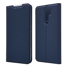 Coque Portefeuille Livre Cuir Etui Clapet T18 pour Xiaomi Redmi Note 8 Pro Bleu