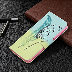 Coque Portefeuille Livre Cuir Etui Clapet T19 pour Xiaomi Poco M3 Pastel Vert