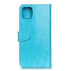 Coque Portefeuille Livre Cuir Etui Clapet T28 pour Xiaomi Mi 11 5G Bleu Ciel