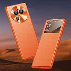 Coque Portefeuille Livre Cuir Etui Clapet TB1 pour Oppo Find X6 Pro 5G Orange